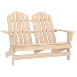 2-Seater Garden Adirondack Chair Solid Fir Wood