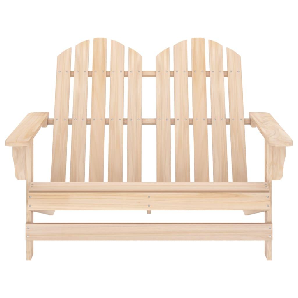 vidaXL 2-Seater Garden Adirondack Chair Solid Fir Wood