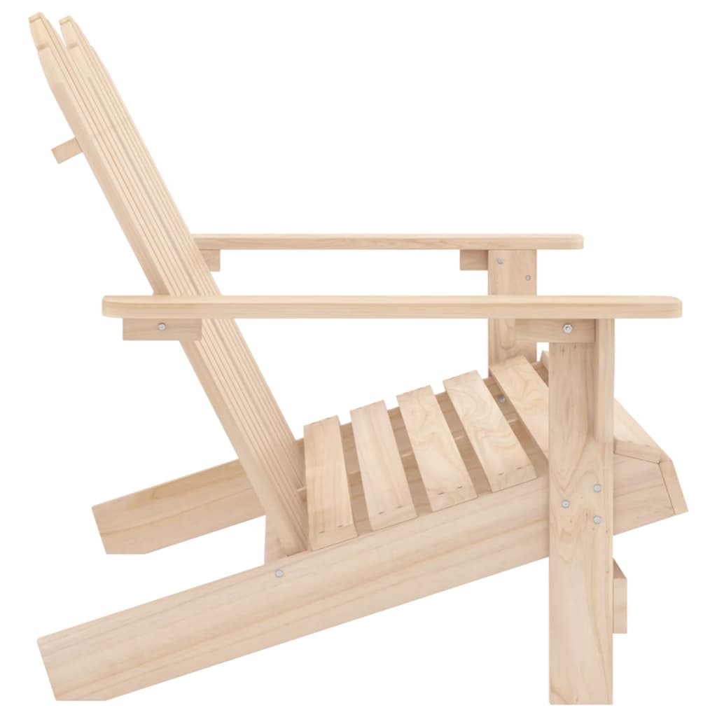 vidaXL 2-Seater Garden Adirondack Chair Solid Fir Wood