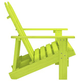 2-Seater Garden Adirondack Chair Solid Fir Wood Green