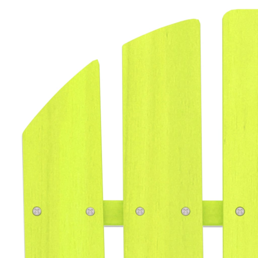 2-Seater Garden Adirondack Chair Solid Fir Wood Green