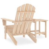 Garden Adirondack Chair with Table Solid Fir Wood