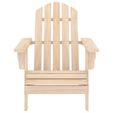 Garden Adirondack Chair with Table Solid Fir Wood