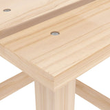 Garden Adirondack Chair with Table Solid Fir Wood