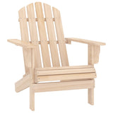 Garden Adirondack Chair with Ottoman and Table Solid Fir Wood