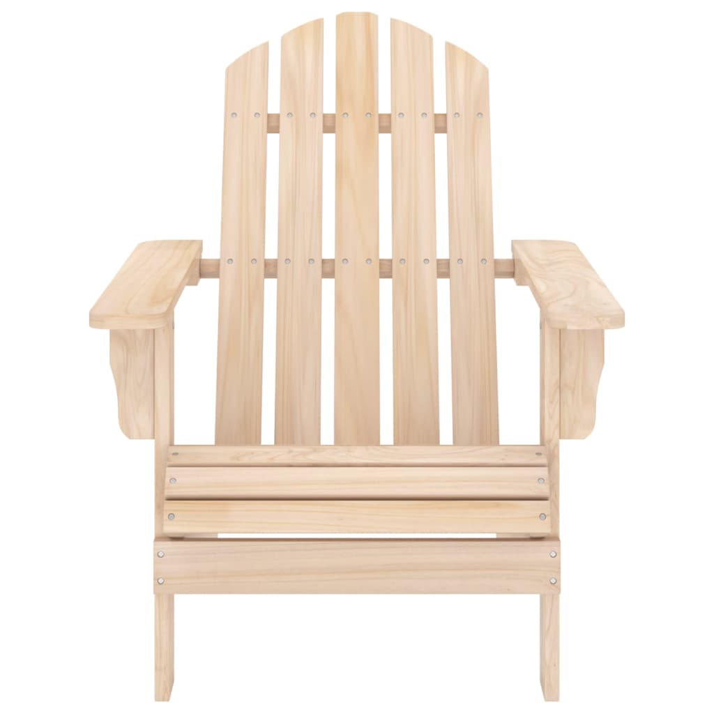 Garden Adirondack Chair with Ottoman and Table Solid Fir Wood