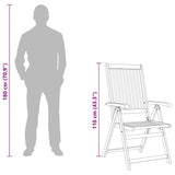 Folding Garden Chairs 4 pcs Solid Acacia Wood