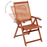 Folding Garden Chairs 6 pcs Solid Acacia Wood