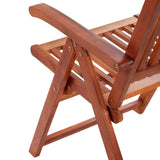 Folding Garden Chairs 6 pcs Solid Acacia Wood