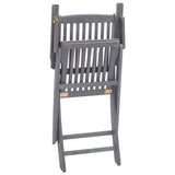 Folding Outdoor Chairs 6 pcs Solid Acacia Wood