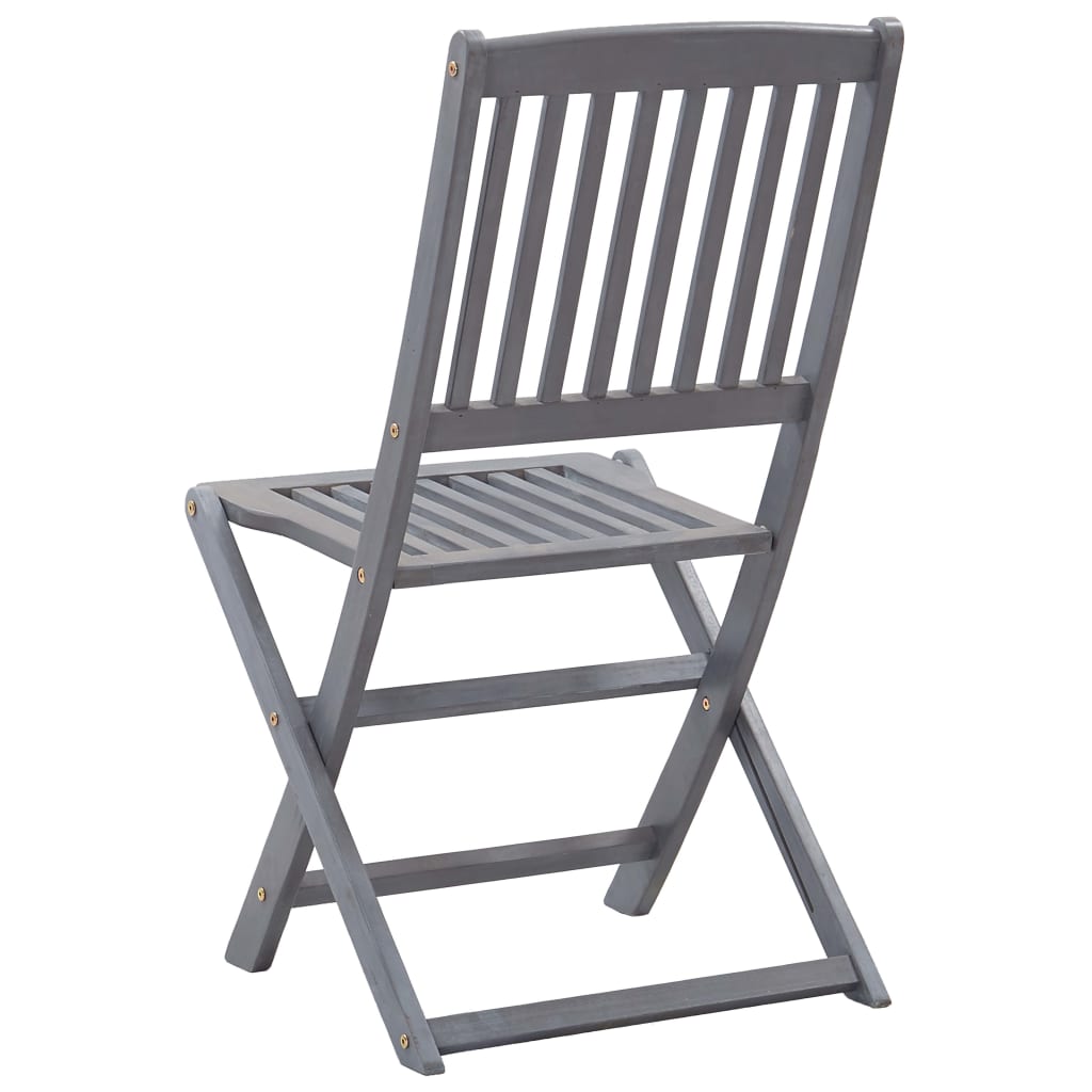 Folding Outdoor Chairs 6 pcs Solid Acacia Wood