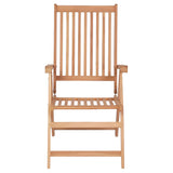 Reclining Garden Chairs 4 pcs Solid Teak Wood
