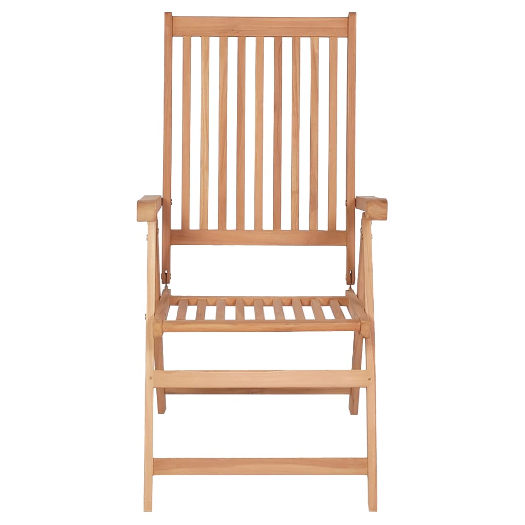 Reclining Garden Chairs 6 pcs Solid Teak Wood