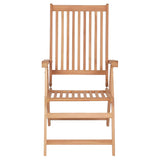 Reclining Garden Chairs 6 pcs Solid Teak Wood