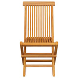 Folding Garden Chairs 6 pcs Solid Teak Wood