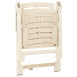 vidaXL Garden Chairs 2 pcs Plastic White