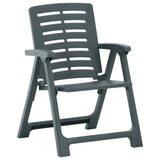 Garden Chairs 2 pcs Plastic Green