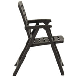 vidaXL Garden Chairs 2 pcs Plastic Anthracite