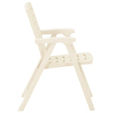 vidaXL Garden Chairs 4 pcs Plastic White