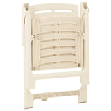 vidaXL Garden Chairs 4 pcs Plastic White