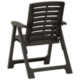 vidaXL Garden Chairs 4 pcs Plastic Anthracite