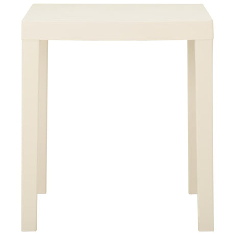 Garden Table White 79x65x72 cm Plastic