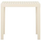 Garden Table White 79x65x72 cm Plastic