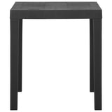 Garden Table Grey 79x65x72 cm Plastic