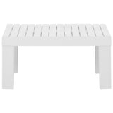 Garden Lounge Table Plastic White