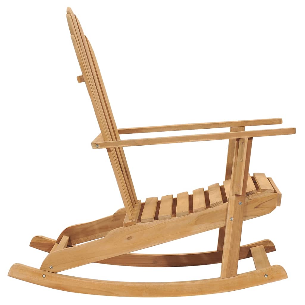 vidaXL Adirondack Rocking Chair Solid Teak Wood