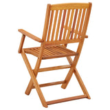 Folding Garden Chairs 4 pcs Solid Eucalyptus Wood