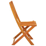 Folding Garden Chairs 2 pcs Solid Eucalyptus Wood