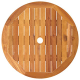 Folding Garden Table Ø60x75 cm Solid Eucalyptus Wood