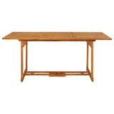 Garden Dining Table 180x90x75 cm Solid Acacia Wood