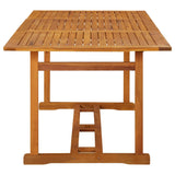 Garden Dining Table 180x90x75 cm Solid Acacia Wood