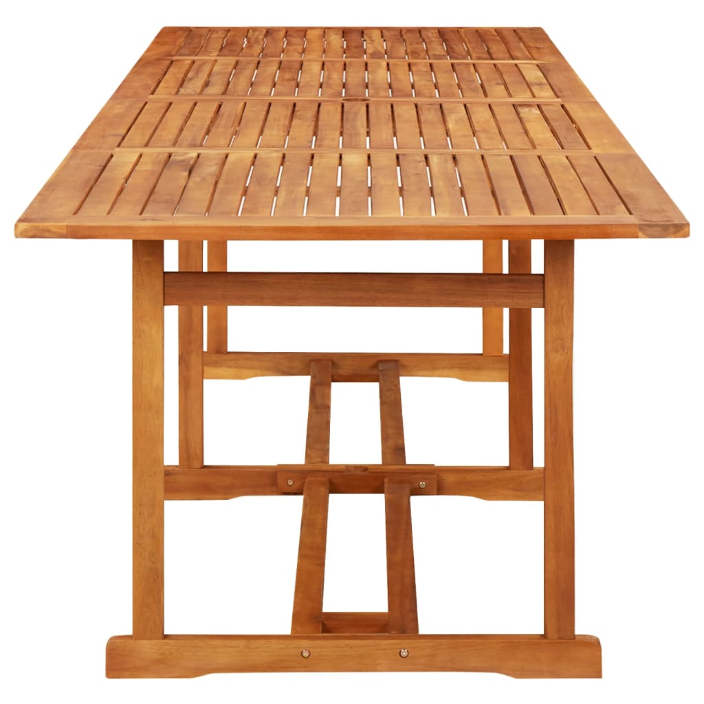 Garden Dining Table 280x90x75 cm Solid Acacia Wood