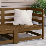 Garden Corner Sofa Honey Brown Solid Wood Pine