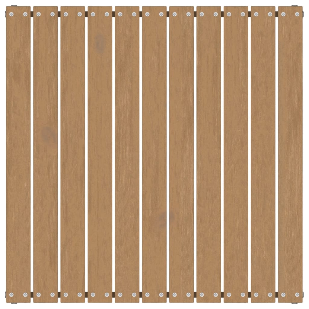 Garden Footstool 70x70x30 cm Honey Brown Solid Wood Pine