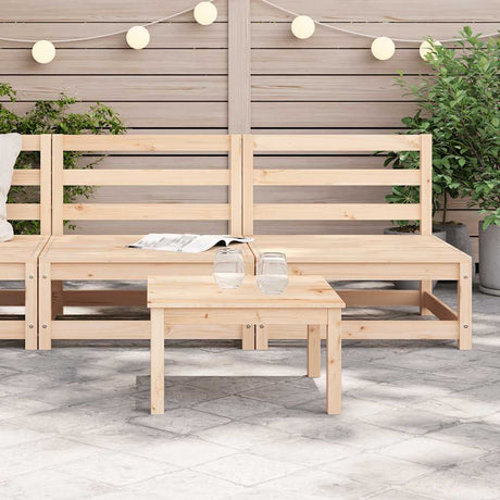 Garden Middle Sofas 2 pcs Solid Wood Pine