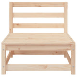 Garden Middle Sofas 2 pcs Solid Wood Pine