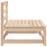 Garden Middle Sofas 2 pcs Solid Wood Pine