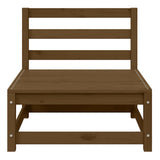 2 Piece Garden Lounge Set Honey Brown Solid Pinewood
