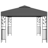 Gazebo with LED String Lights 3x3 m Anthracite