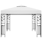 Gazebo with LED String Lights 3x3 m White