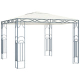 Gazebo with LED String Lights 300x300 cm Cream