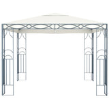 Gazebo with LED String Lights 300x300 cm Cream