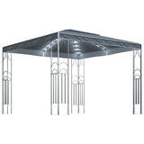 Gazebo with LED String Lights 300x300 cm Anthracite