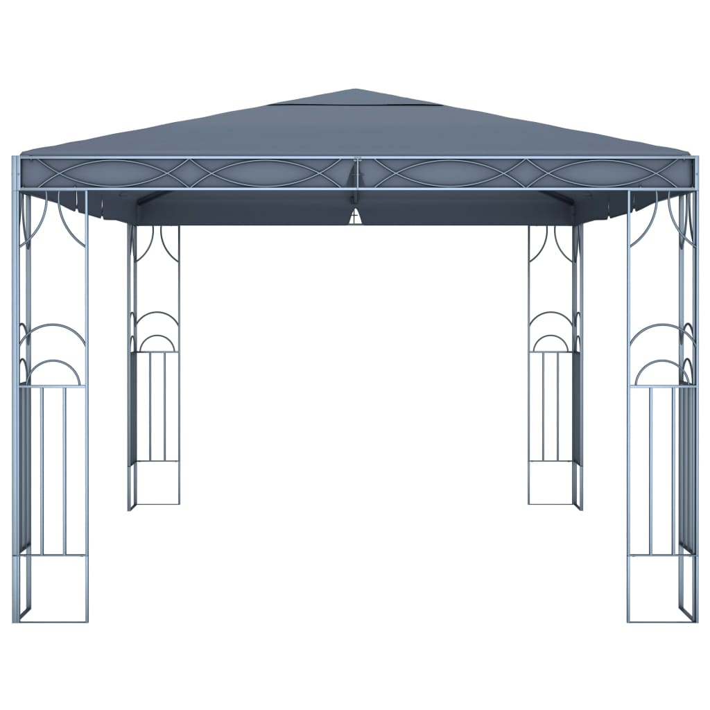 Gazebo with LED String Lights 400x300 cm Anthracite