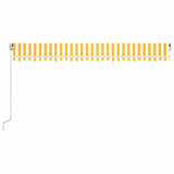 Manual Retractable Awning with LED 500x300 cm Yellow and White