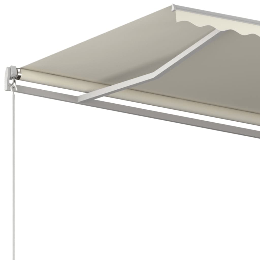 Manual Retractable Awning 600x350 cm Cream